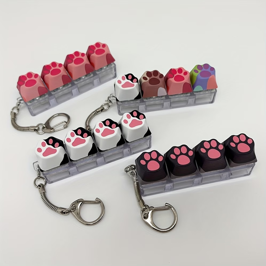 Gaming Keyboard Test - Cat Paw Button Stress Relief Toy,