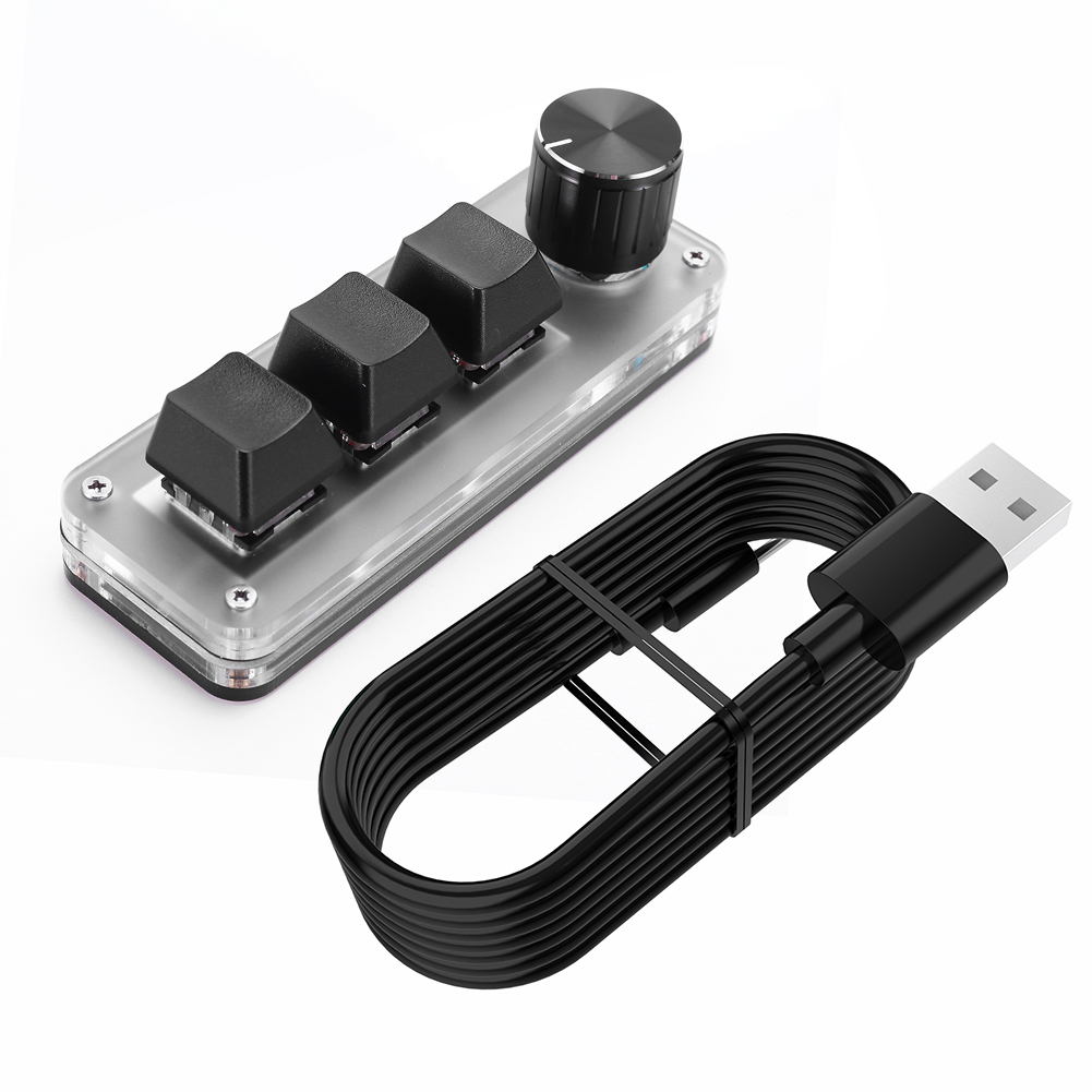 3 Key 1 Knob/4 Key Mini Mechan - Gaming Keyboard Mini recension och pris