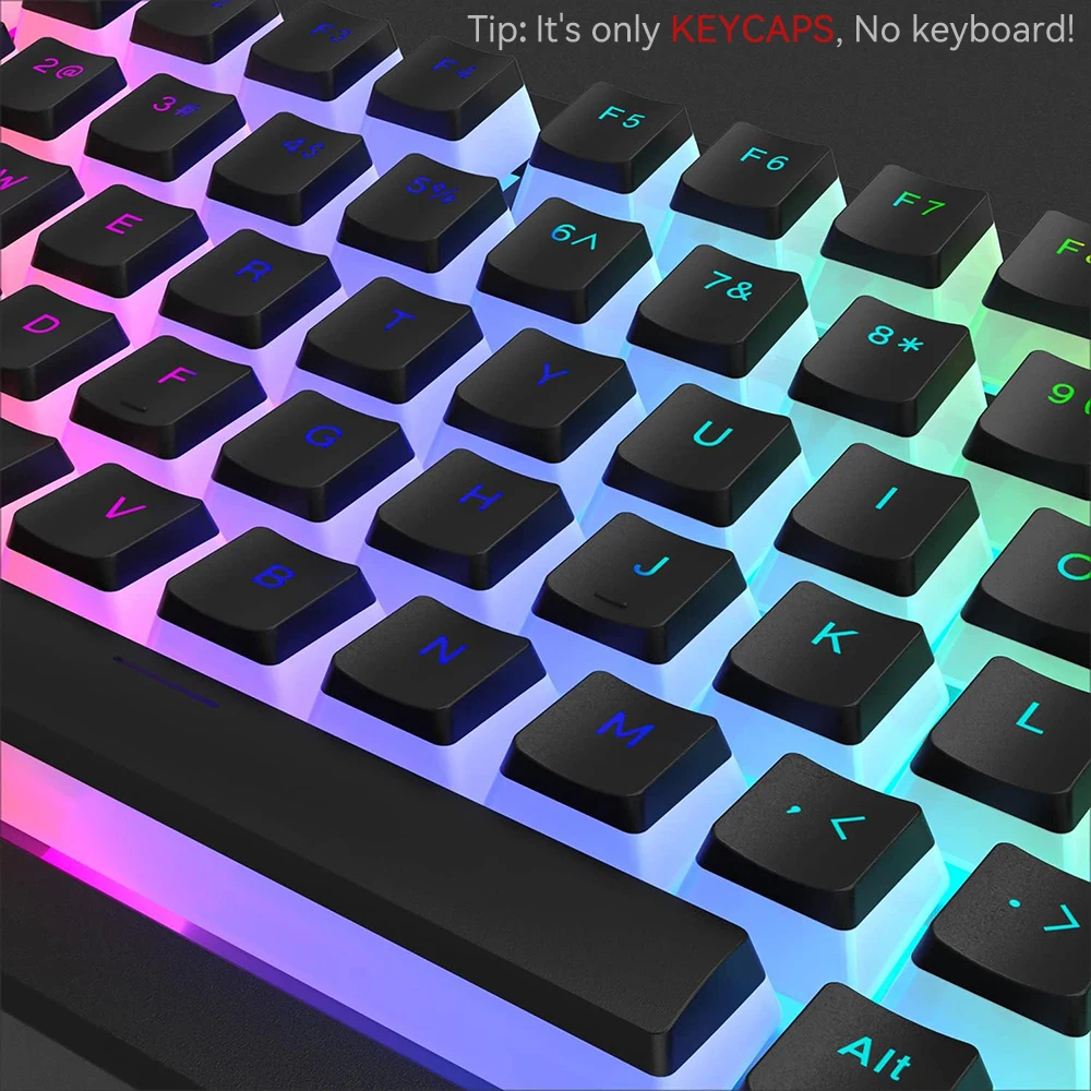 New Pudding PBT Keycaps 129 Ke - Keyboard Gaming Blue Switch recension och pris