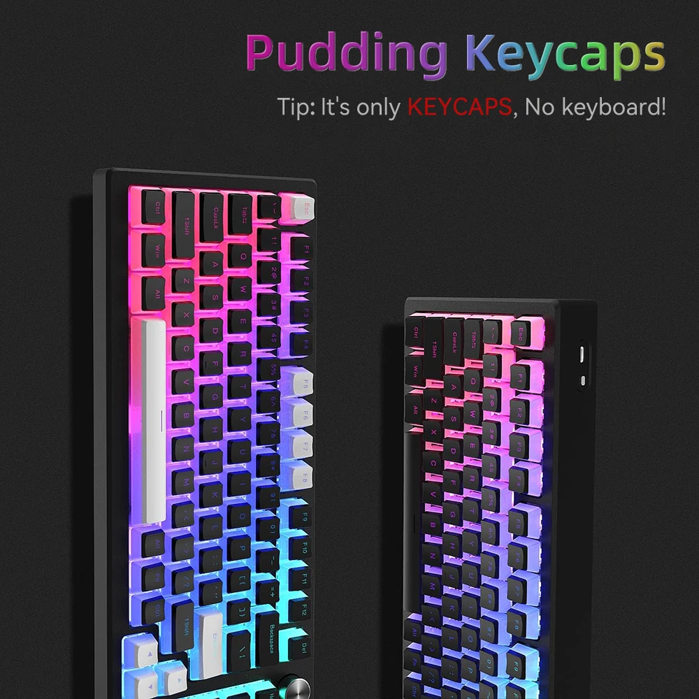 New Pudding PBT Keycaps 129 Ke - Keyboard Gaming Blue Switch recension och pris