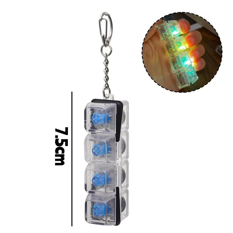 Light Up 4 Keys LED Finger Key - Gaming Keyboard Test recension och pris