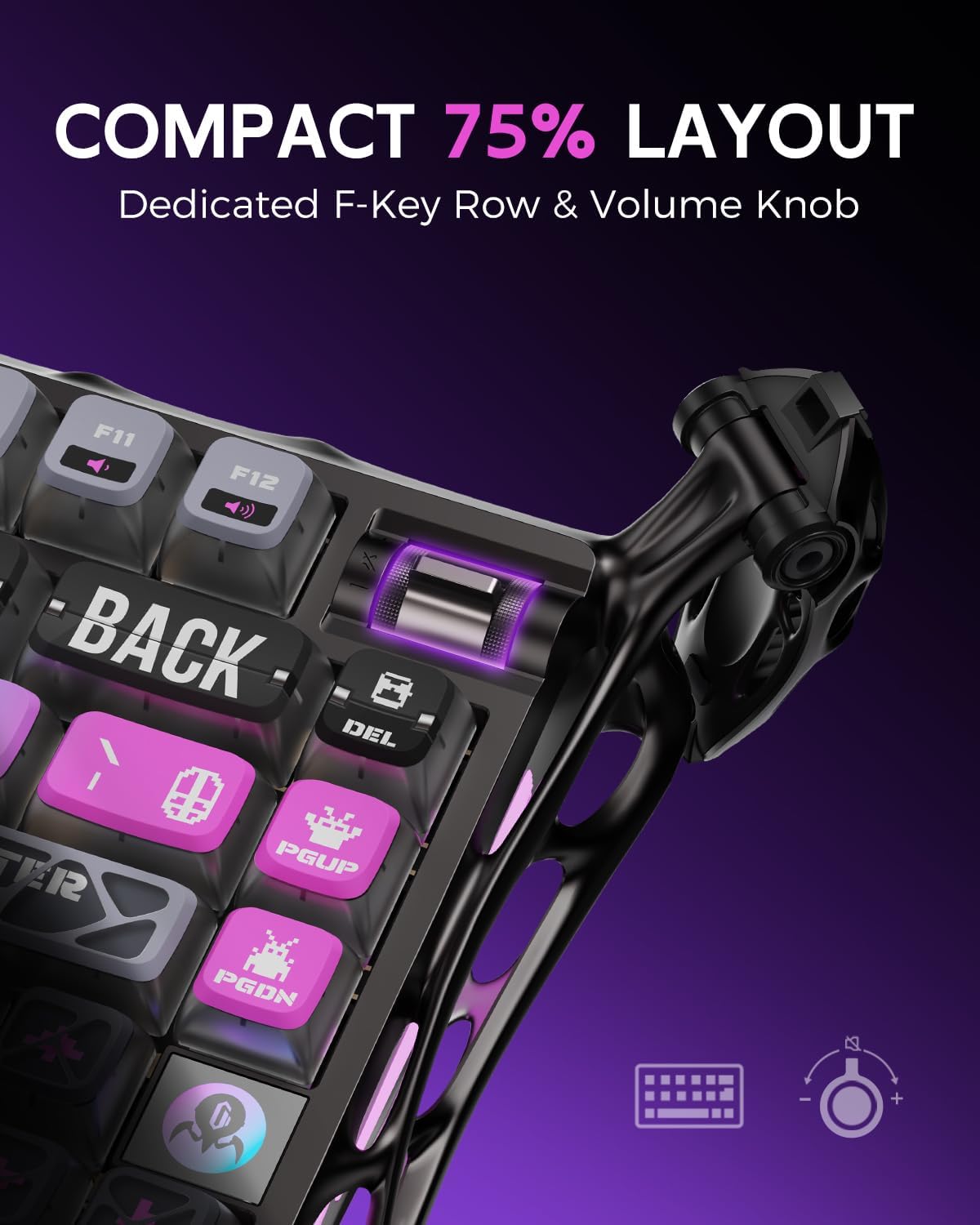Gravity Planet K1 Pro 75% Tri- - Gaming Keyboard Hot Swappable recension och pris