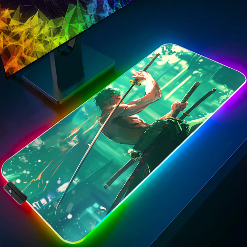 ONE PIECE Zoro Mouse Pad RGB G - Gaming Keyboard No Rgb recension och pris