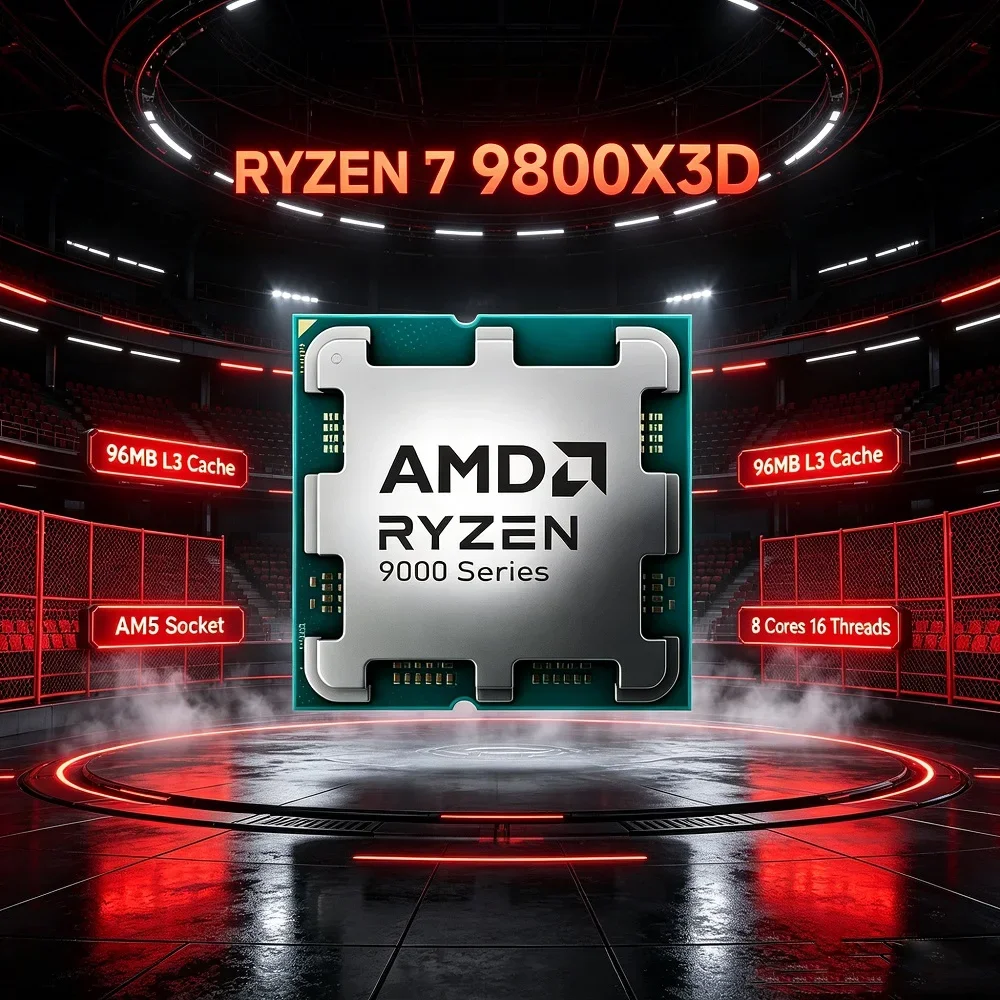 Ryzen 7 9800X3D AMD AM5 Deskto - Amd Cpu Ryzen 7 recension och pris