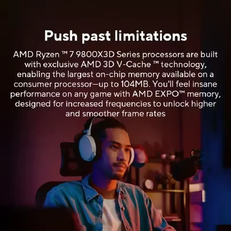 Ryzen 7 9800X3D AMD AM5 Deskto - Amd Cpu Ryzen 7 recension och pris