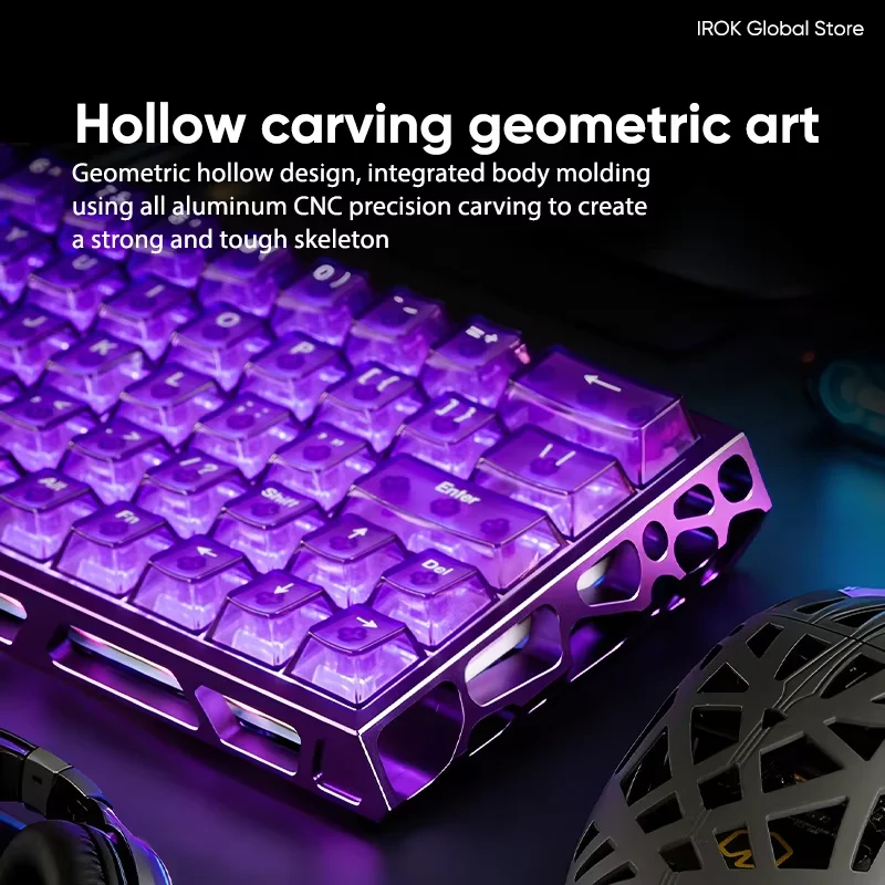 IROK MG63 Dual-core 63 Keys Ma - Gaming Keyboard Hot Swappable recension och pris