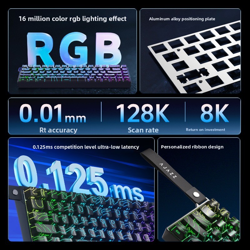 AJAZZ AK680 V2 Magnetic Axis M - Gaming Keyboard Hot Swappable recension och pris
