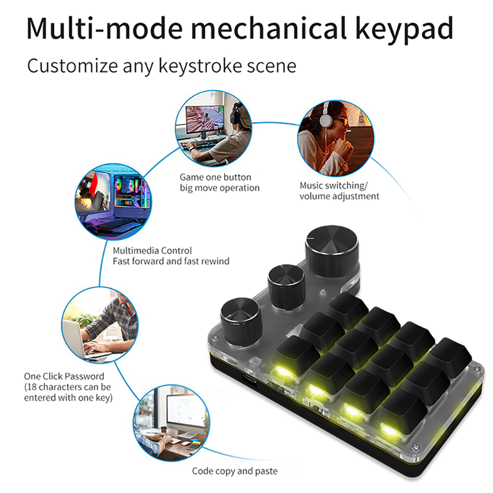Bluetooth Programming Macro Cu - Gaming Keyboard Mini recension och pris